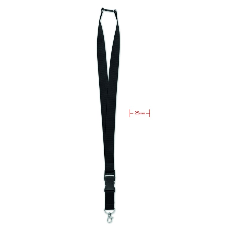 Lanyard de 25 mm con mosquetón Wide Lany