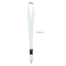 Lanyard de 25 mm con mosquetón Wide Lany