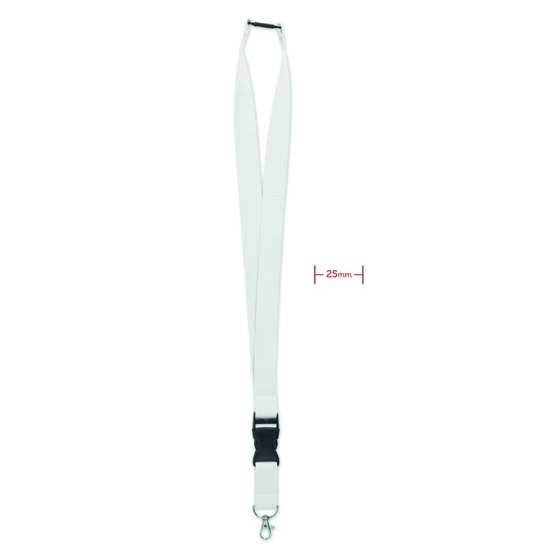 Lanyard de 25 mm con mosquetón Wide Lany