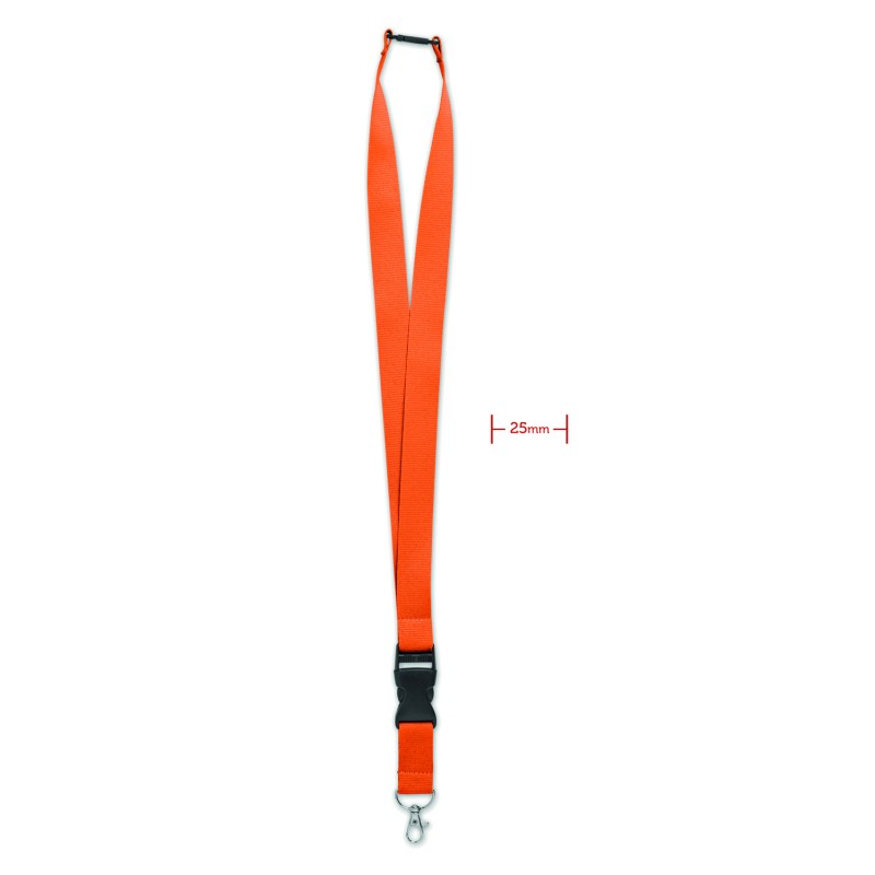 Lanyard de 25 mm con mosquetón Wide Lany