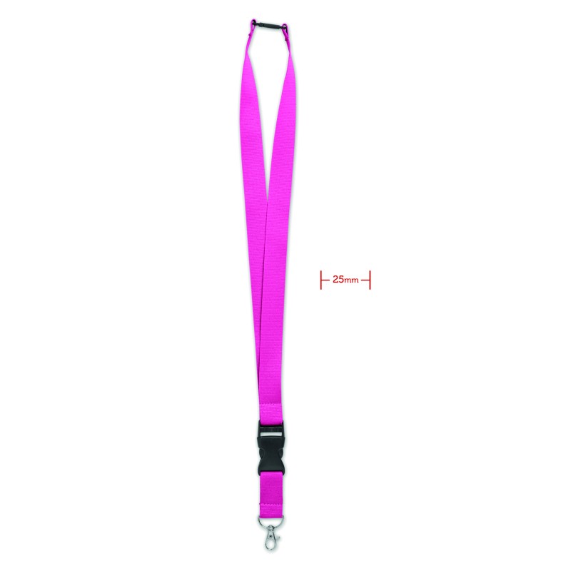 Lanyard de 25 mm con mosquetón Wide Lany