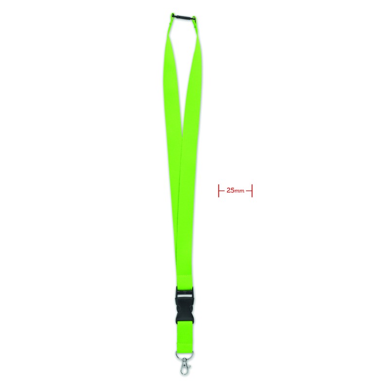 Lanyard de 25 mm con mosquetón Wide Lany