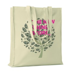 Bolsa de algodón con fuelle Portobello 140 g/m²