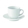 Taza de café con plato de porcelana Espresso 80 ml