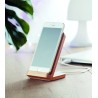 Cargador inalámbrico con soporte de bambú Wirestand