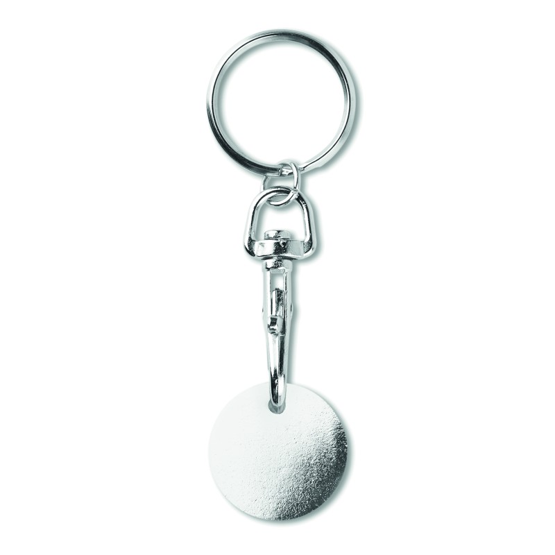 Llavero con ficha para carro de compra Tokenring