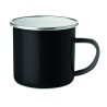 Taza de metal esmaltado Plateado 350 ml