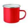 Taza de metal esmaltado Plateado 350 ml