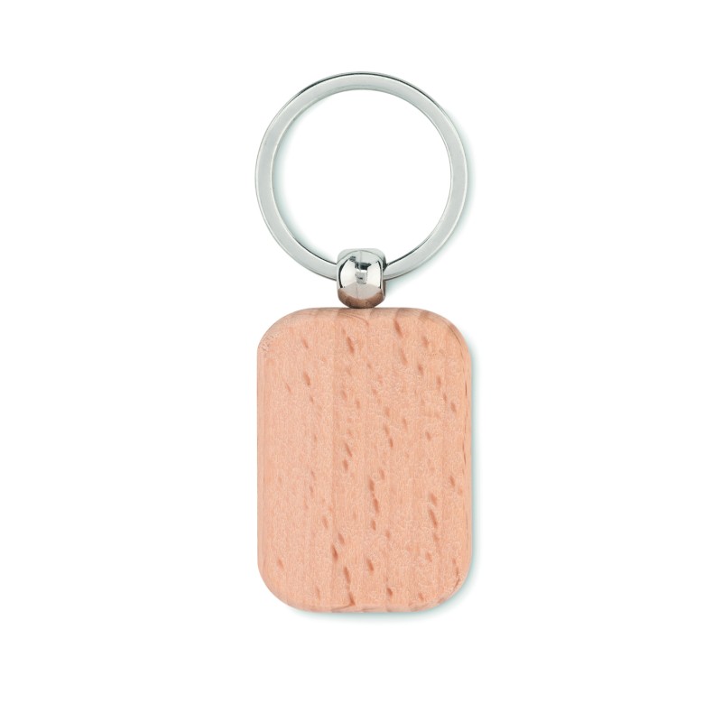 Llavero rectangular de madera Poty Wood
