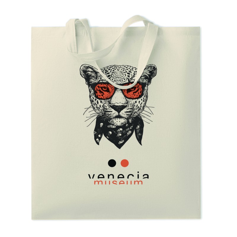 Bolsa de algodón 140 g/m² con asas cortas Marketa +