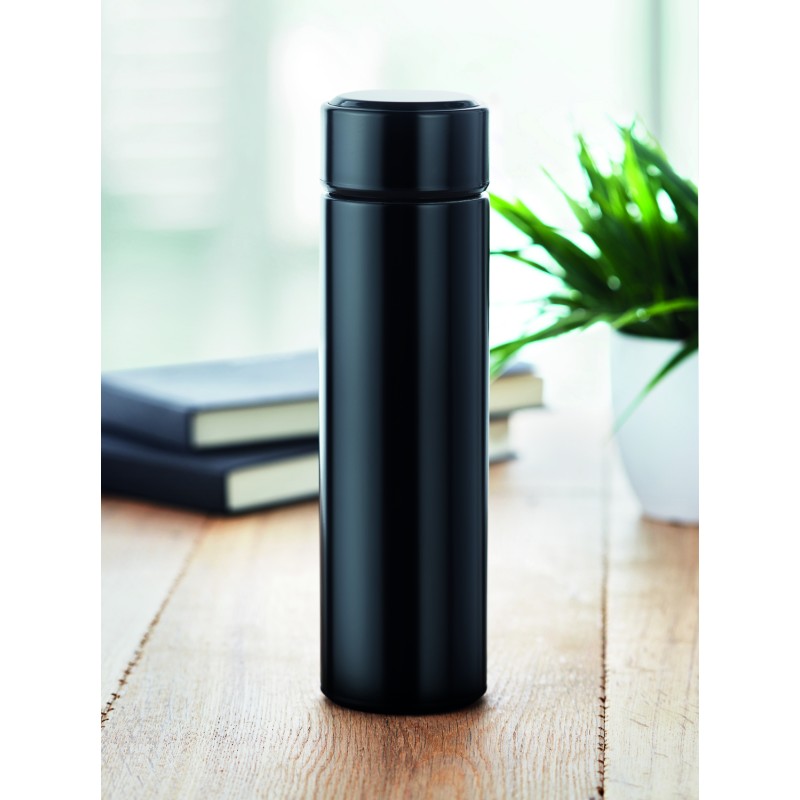 Botella térmica con termómetro LED Pole 450 ml