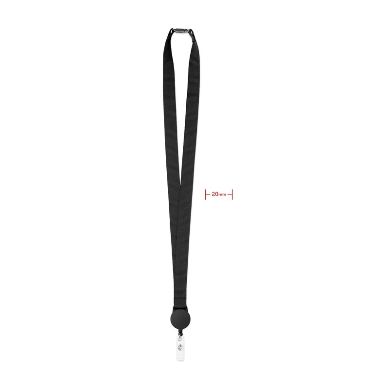 Lanyard de poliéster con clip extensible Zip Lanyard