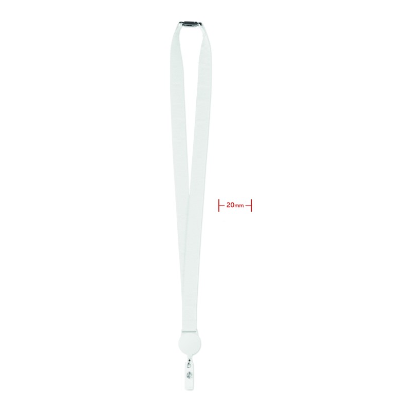 Lanyard de poliéster con clip extensible Zip Lanyard