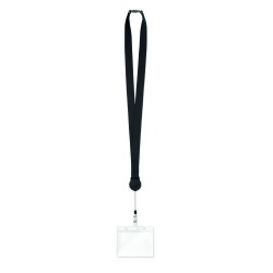 Lanyard de poliéster con clip extensible Zip Lanyard