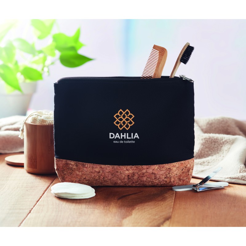 Neceser de algodón con base de corcho Porto Bag