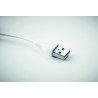 Llavero con cable de carga de bambú Clauer