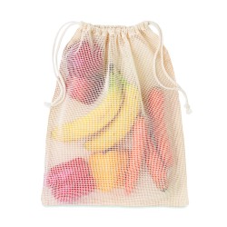 Bolsa de rejilla de algodón para alimentos Veggie