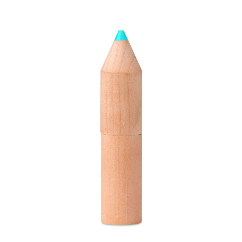 Estuche de madera con 6 lápices de colores Petit Coloret