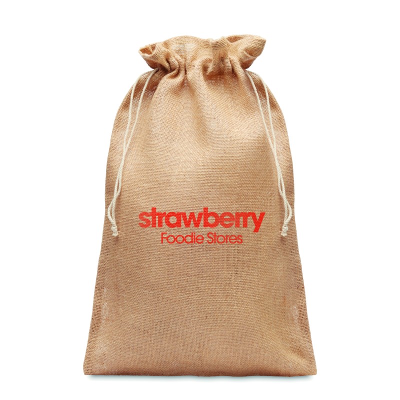 Bolsa de regalo de yute grande Jute Large