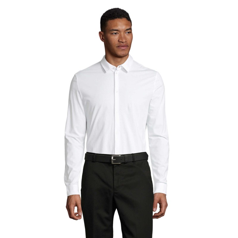Camisa de algodón mercerizado de hombre Balthazar