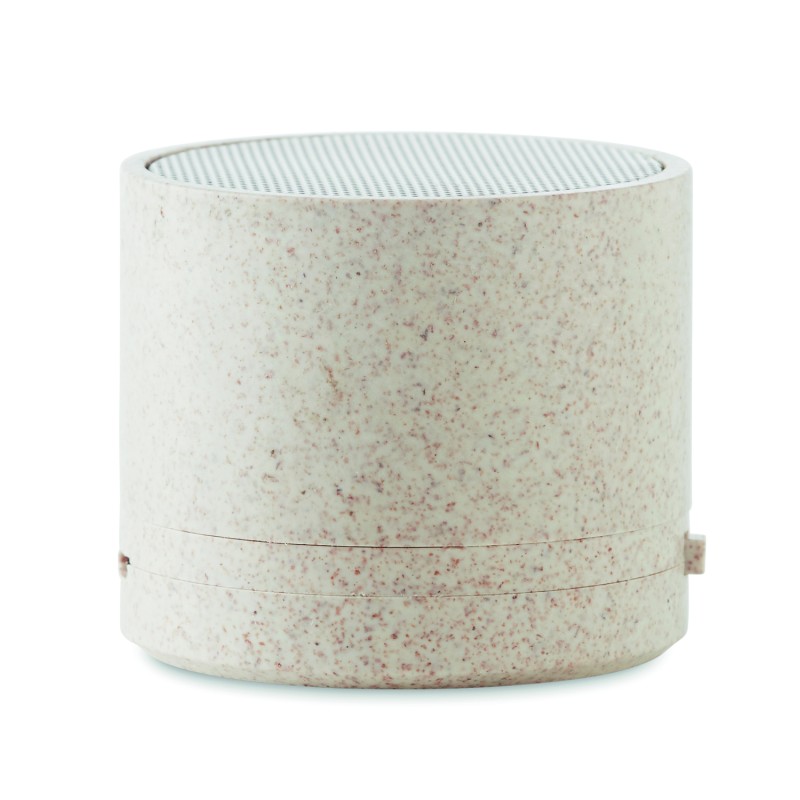 Altavoz inalámbrico de paja de trigo Round Bass+