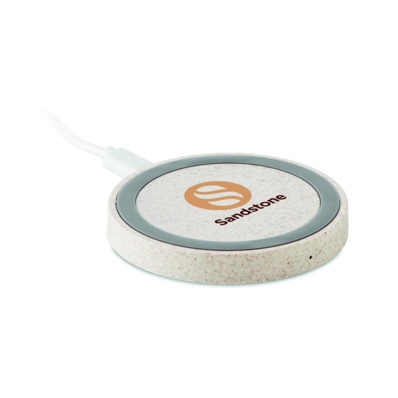 Cargador inalámbrico de paja de trigo Plato+