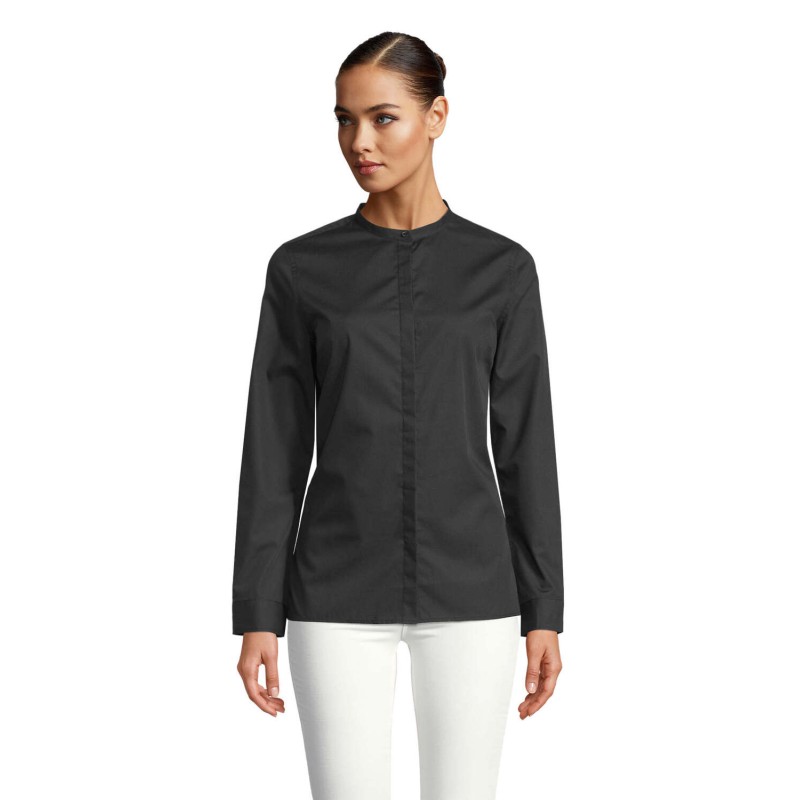 Camisa de cuello mao de mujer Bart