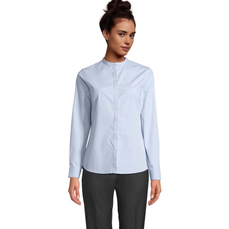 Camisa de cuello mao de mujer Bart