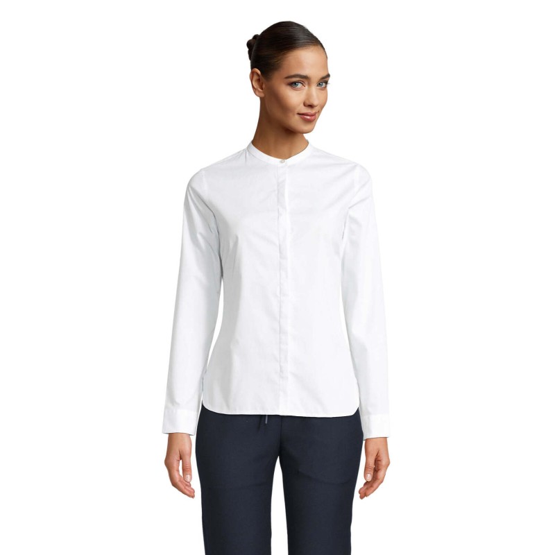 Camisa de cuello mao de mujer Bart