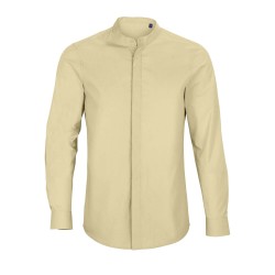 Camisa de cuello mao de...
