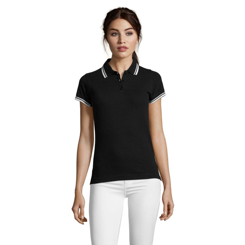 Polo de algodón de mujer Pasadena