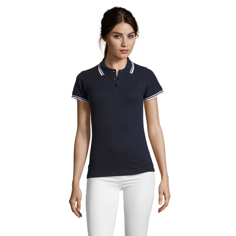 Polo de algodón de mujer Pasadena