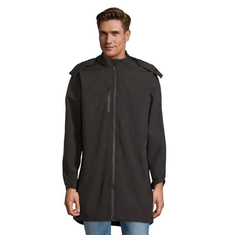 Chaqueta softshell larga de hombre Achille