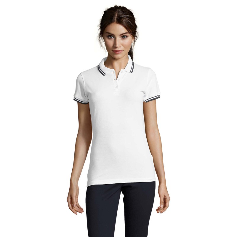 Polo de algodón de mujer Pasadena