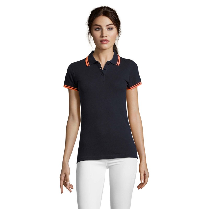 Polo de algodón de mujer Pasadena