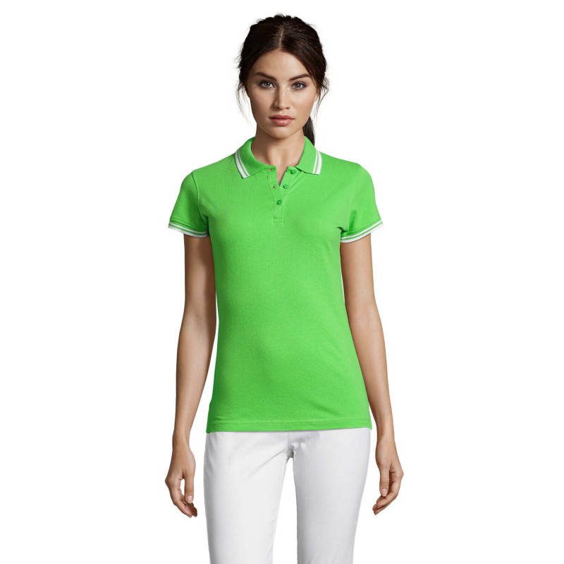 Polo de algodón de mujer Pasadena