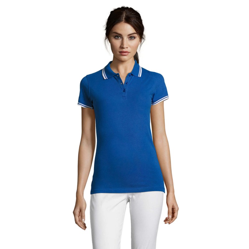 Polo de algodón de mujer Pasadena