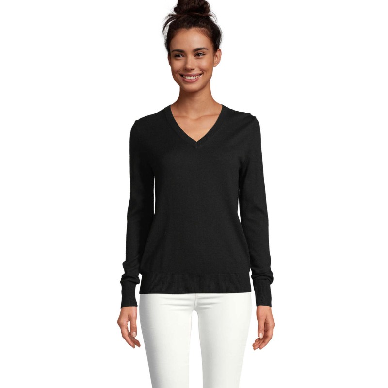 Jersey de cuello de pico de mujer Sullivan