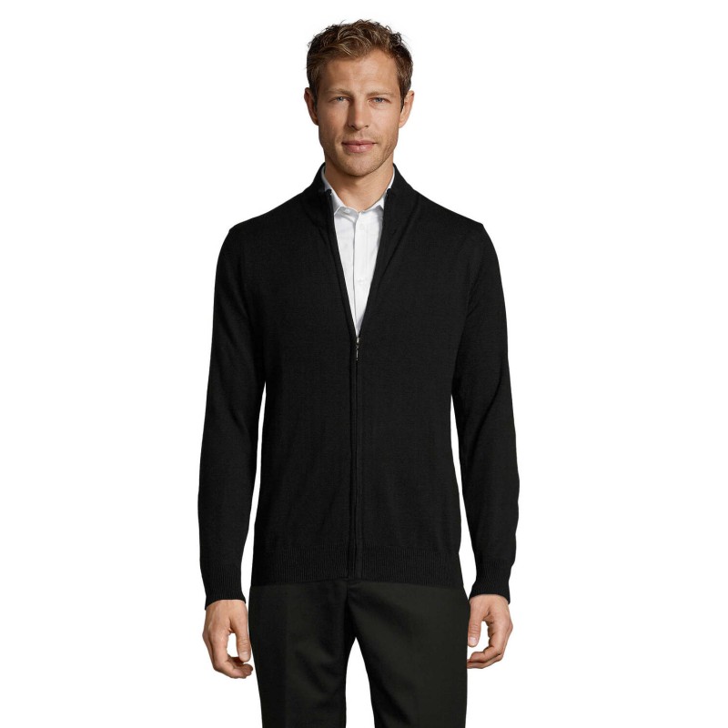 Chaqueta de punto con cremallera de hombre Gordon
