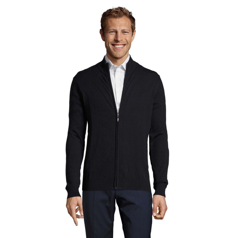 Chaqueta de punto con cremallera de hombre Gordon