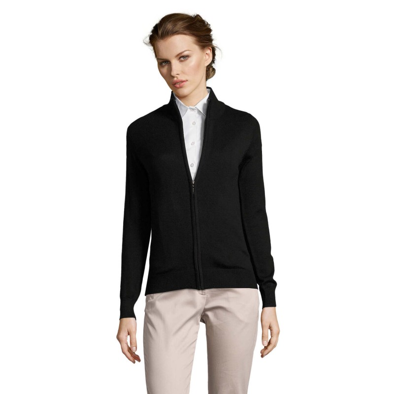 Chaqueta de punto con cremallera de mujer Gordon