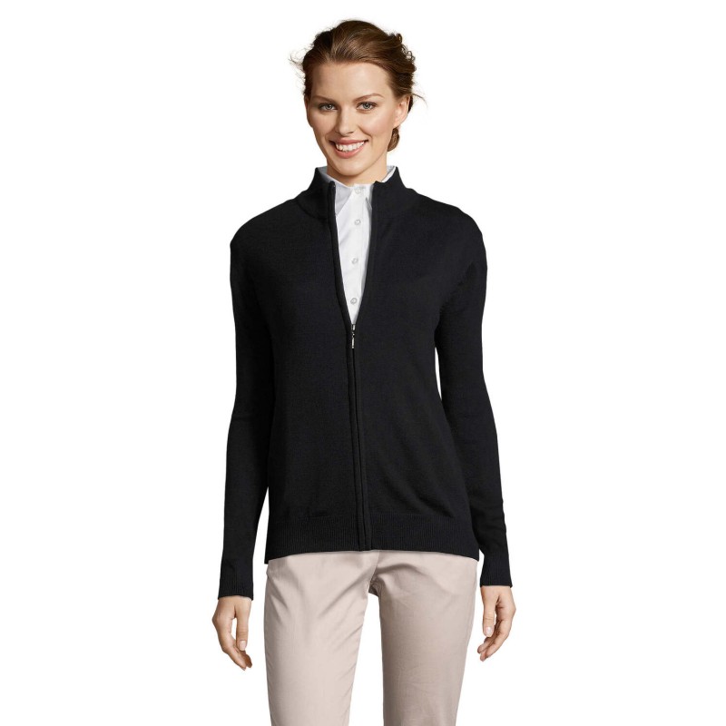 Chaqueta de punto con cremallera de mujer Gordon