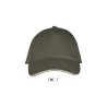Gorra de algodón de 5 paneles Long Beach