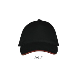 Gorra de algodón de 5 paneles Long Beach