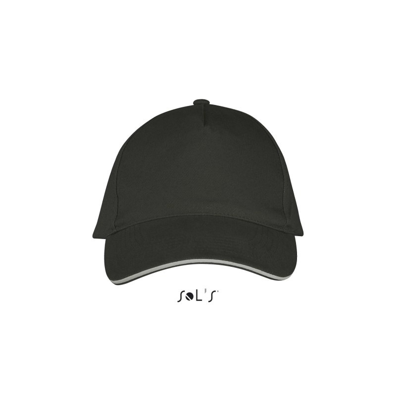 Gorra de algodón de 5 paneles Long Beach