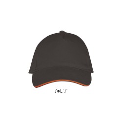 Gorra de algodón de 5 paneles Long Beach