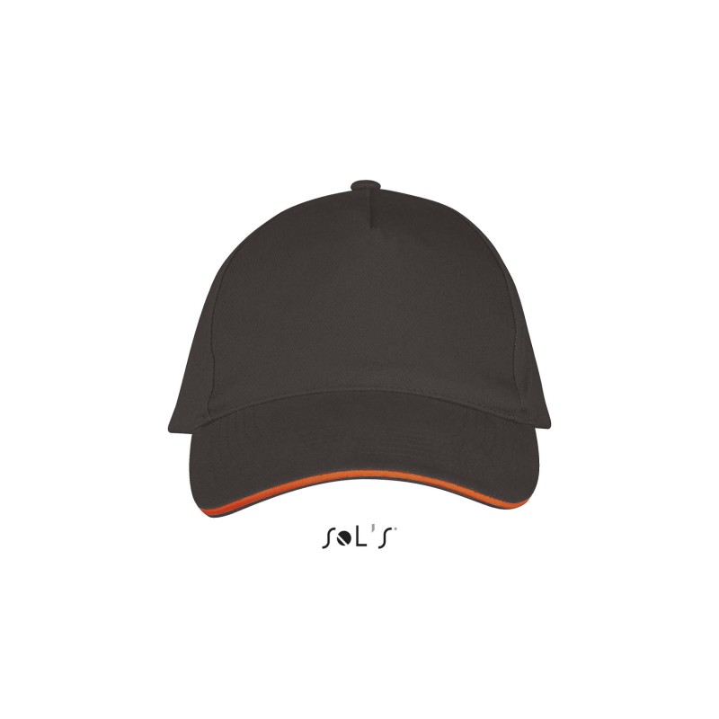 Gorra de algodón de 5 paneles Long Beach