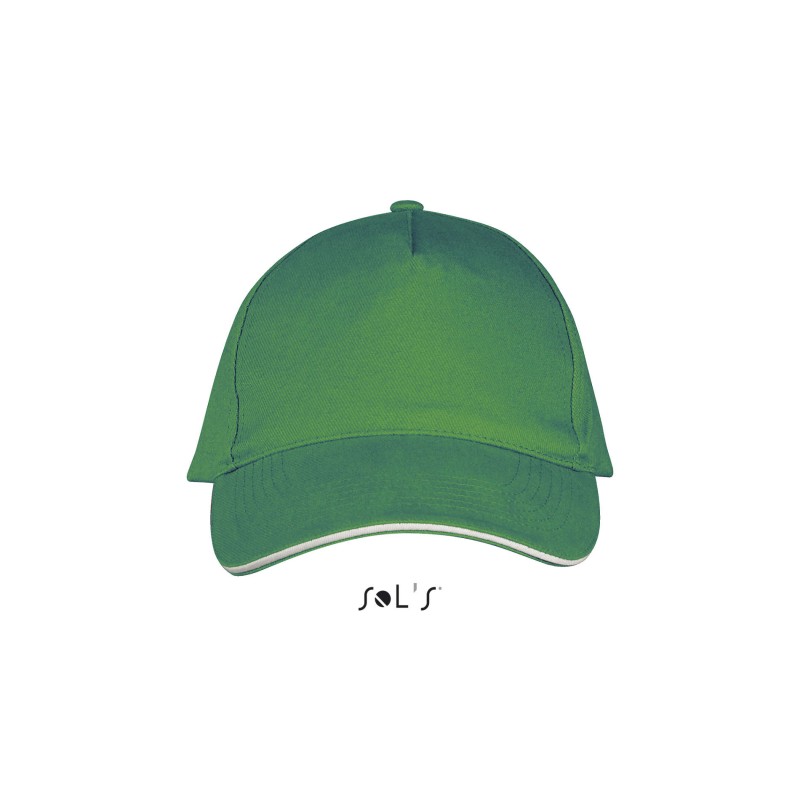 Gorra de algodón de 5 paneles Long Beach