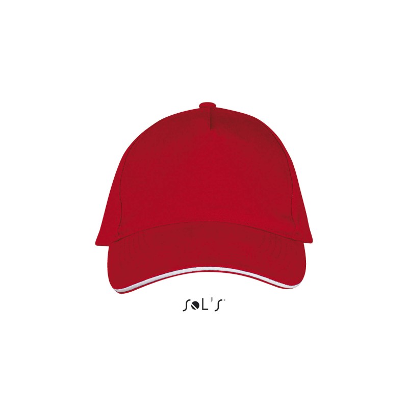 Gorra de algodón de 5 paneles Long Beach