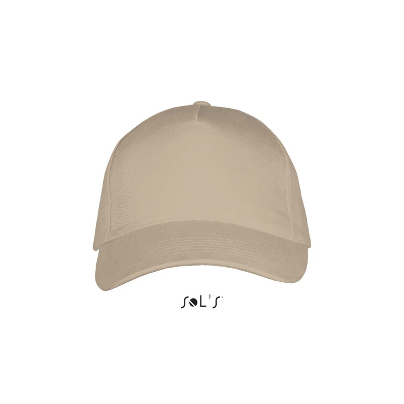 Gorra de algodón de 5 paneles Long Beach